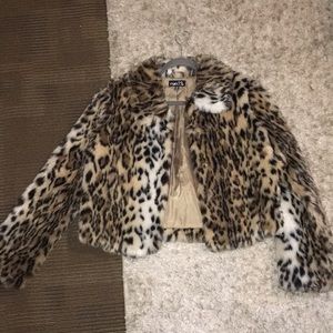 Faux fur coat